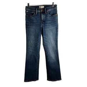 Madewell Cali Demi-Boot Jeans Size 28 Dark Wash Stretch Denim Fair Trade